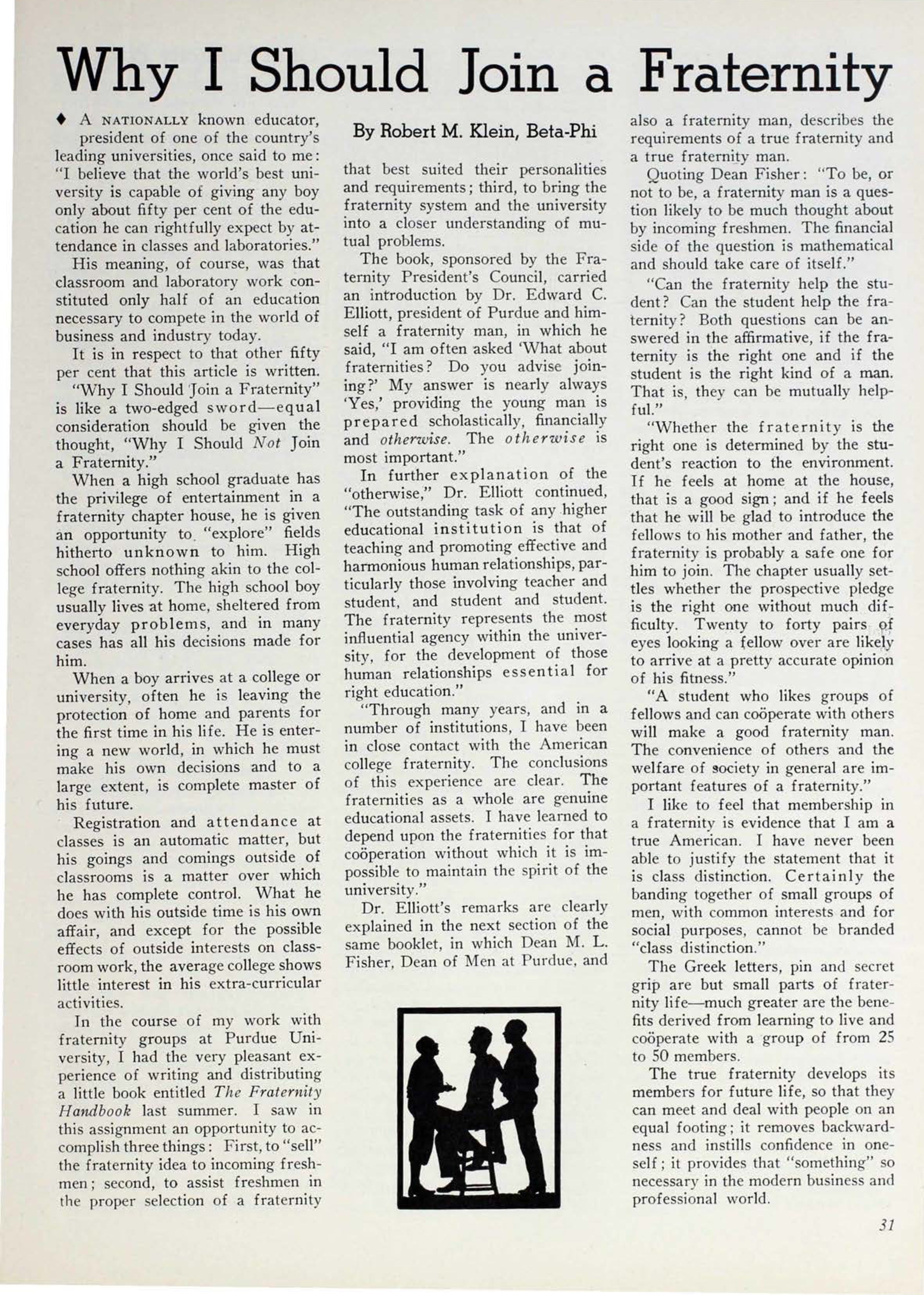 Why I Should Join A Fraternity